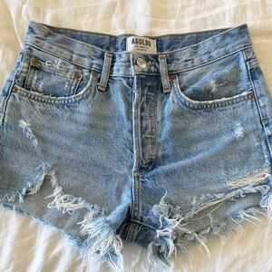 Agolde Parker Distressed Jean Shorts